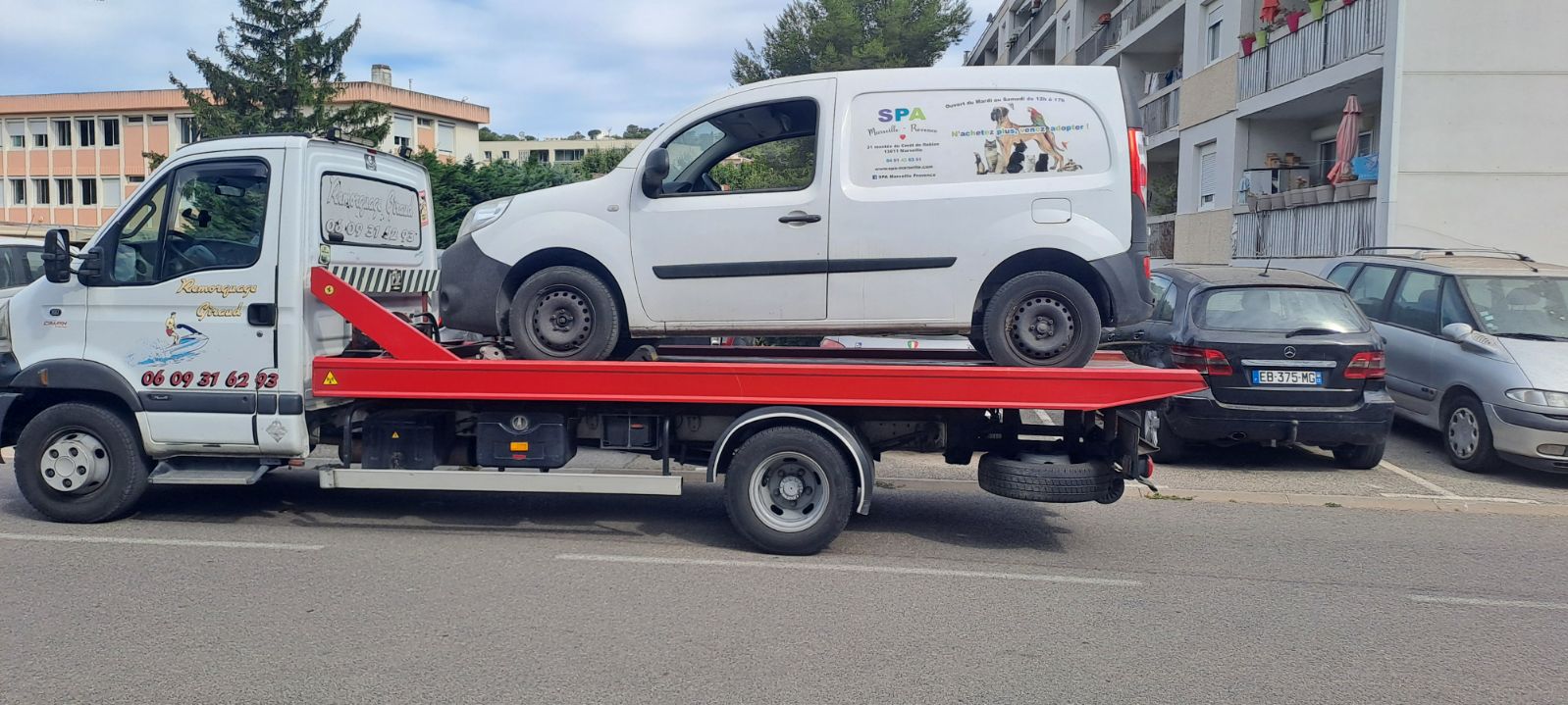 Remorquage d'un Renault Kangoo à Marseille