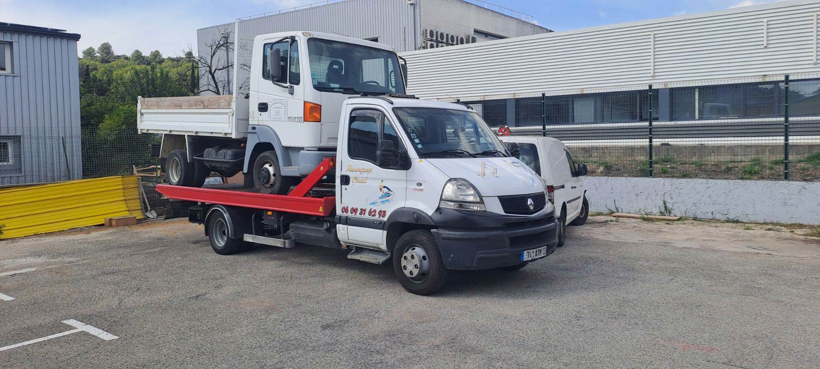 transport d'un camion plateau